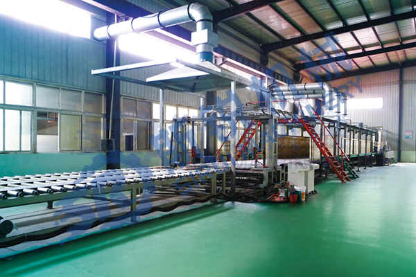 Automatic continuous foaming produce line