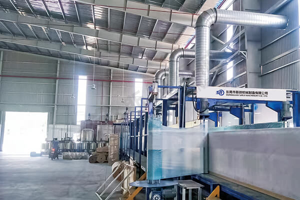 Characteristics of automatic sponge production line